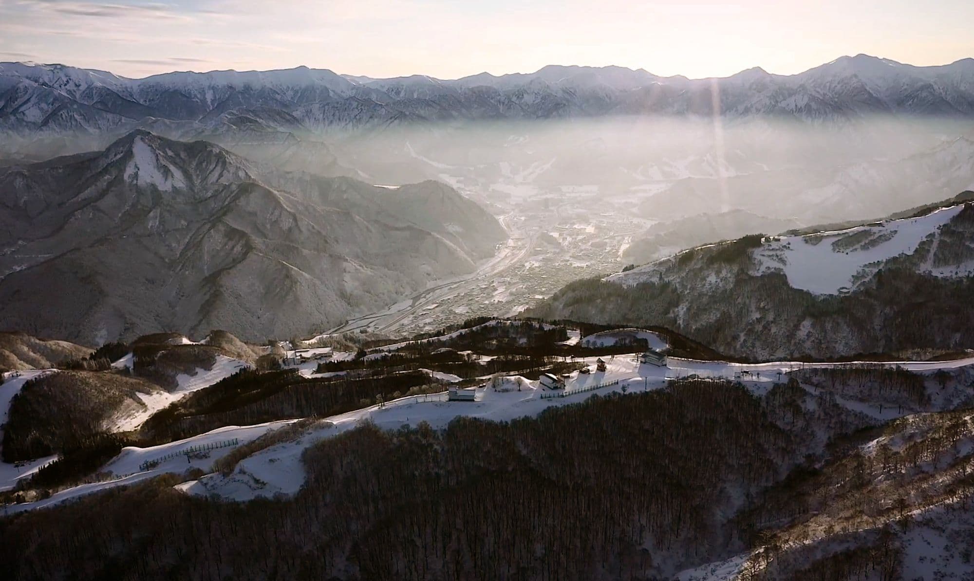 Town-to-pow in one massive ropeway ride
