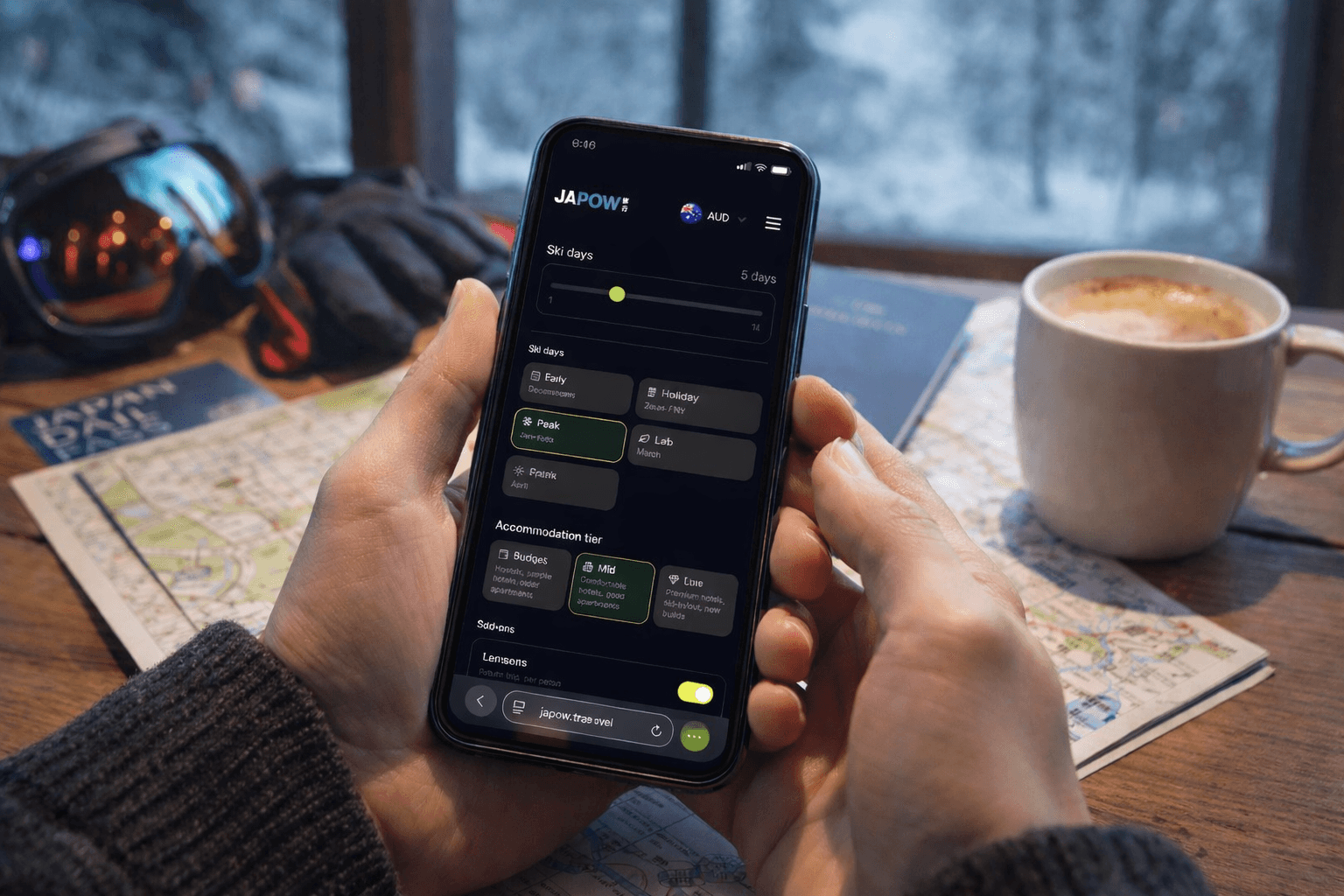 Japow Trip Cost Calculator