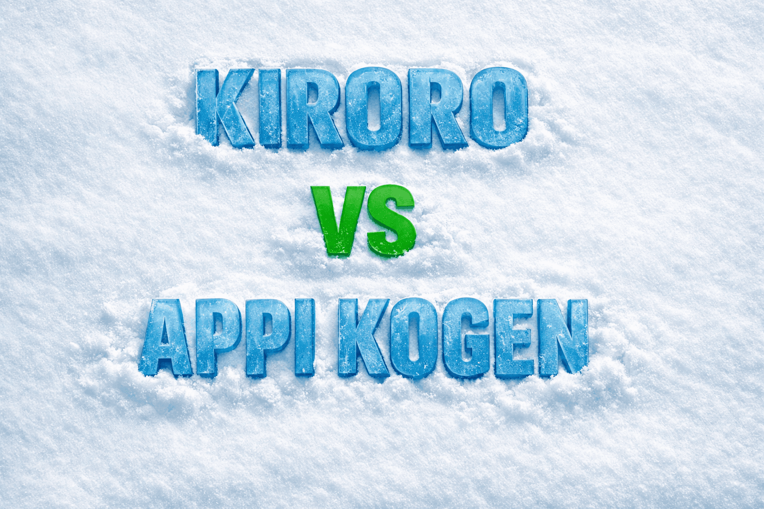 Kiroro vs Appi Kogen