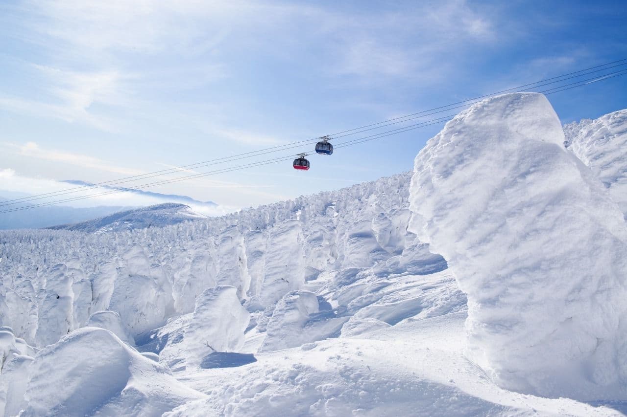 Snow monsters form from epic amounts of Japow at Hakkoda