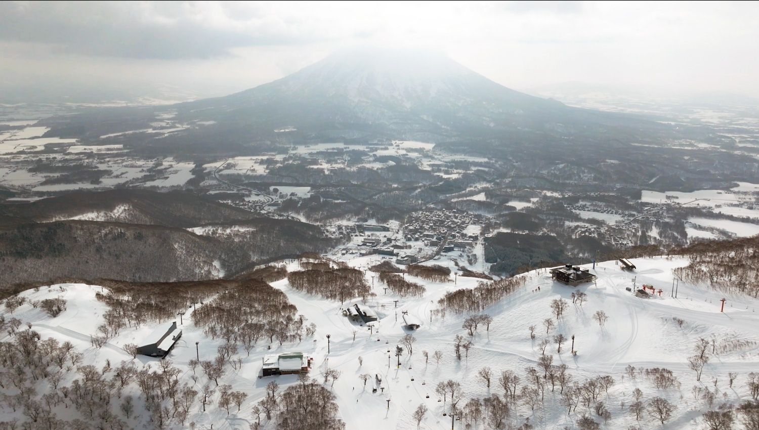 Views from Grand Hirafu ski mountain