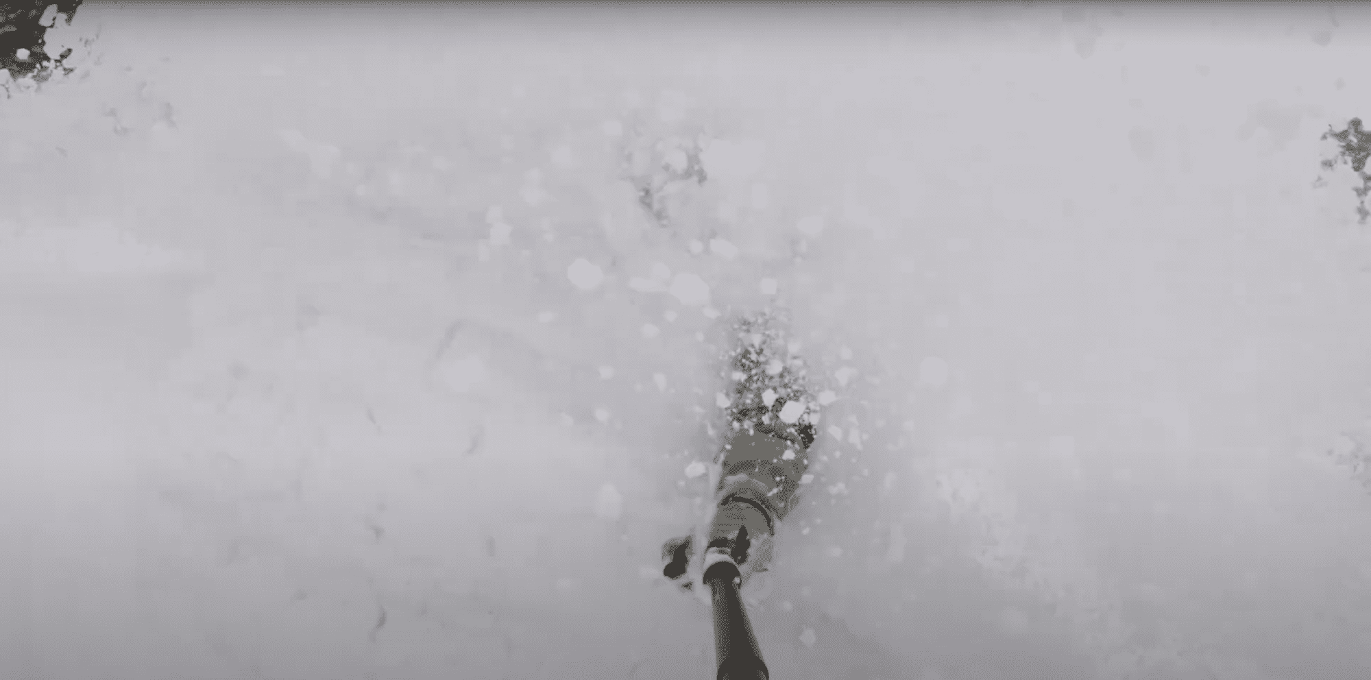 Selfie in Japow at Appi Kogen